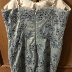 Light blue grey dress